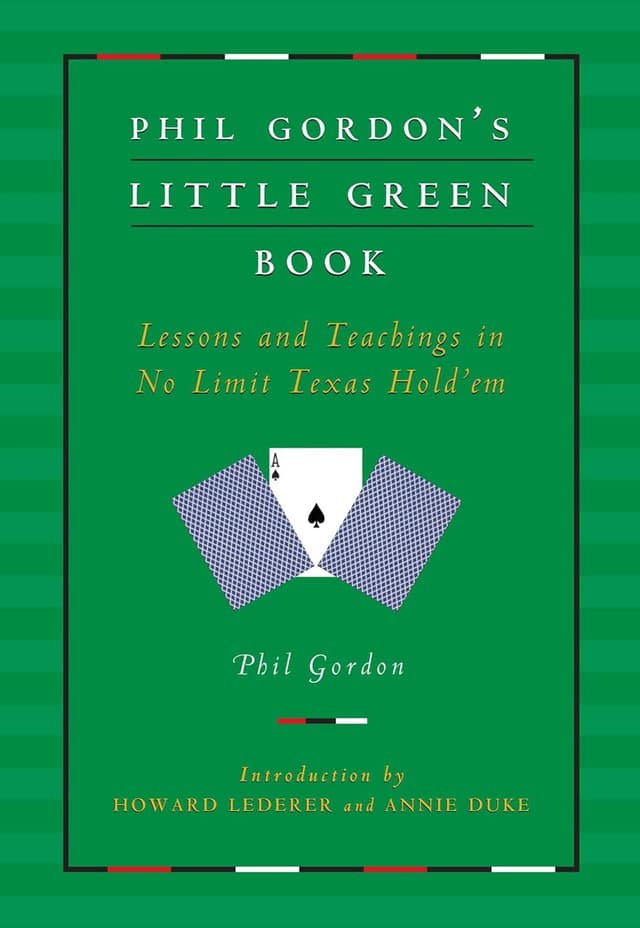 Phil Gordon's Little Green Book pdf texes holdem poker books download for free